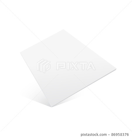 A3 half-fold brochure blank white template for mock up and presentation design. Vector A3 half-fold brochure blank white template for mock up and presentation design. Vector 86958376