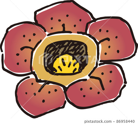 Hand-painted rafflesia 86958440