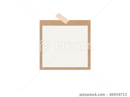 blank brown note paper background and tape blank brown note paper background and tape 86959713