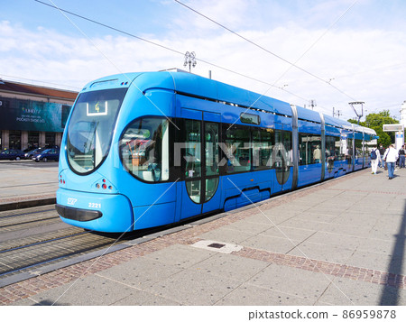 運行在克羅地亞薩格勒布的電車 ZET 86959878