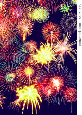Bg of fireworks all over the sky 86960559