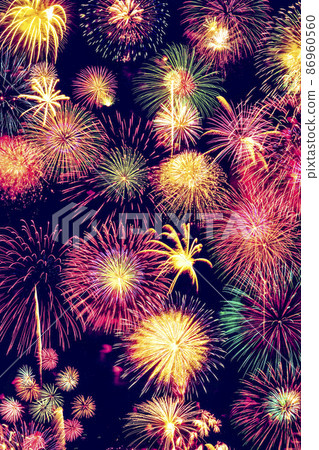 Bg of fireworks all over the sky 86960560