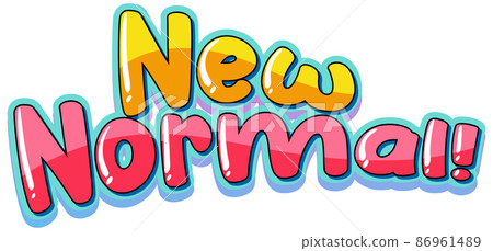New Normal typography design New Normal typography design 86961489