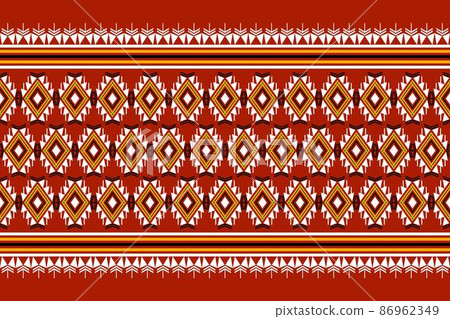 Geometric ethnic oriental seamless pattern traditional Design for background Geometric ethnic oriental seamless pattern traditional Design for background 86962349
