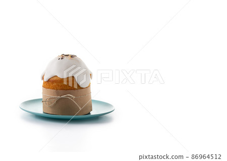 Traditional Easter cake, colorful eggs and tulips Traditional Easter cake, colorful eggs and tulips 86964512