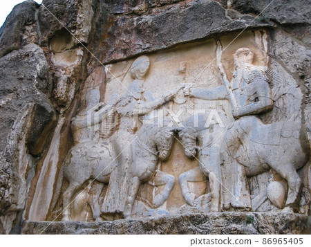 The investiture of Ardashir Naqsh-e Rustam, Persepolis ruin Iran The investiture of Ardashir Naqsh-e Rustam, Persepolis ruin Iran 86965405
