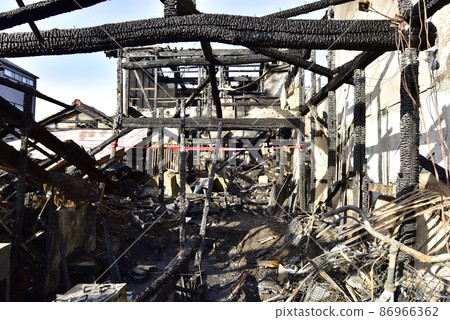 fire. Fire scene. fire. Fire scene. 86966362