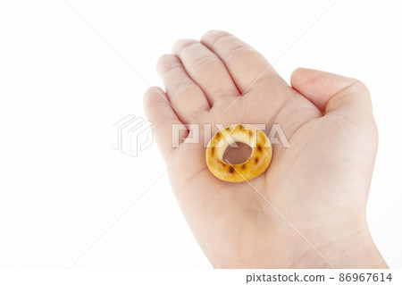image of cookies hand white background image of cookies hand white background 86967614