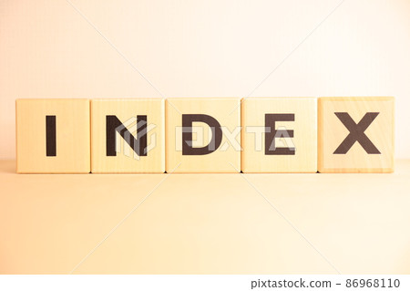 索引（INDEX）圖像（字符/字母文本） 86968110