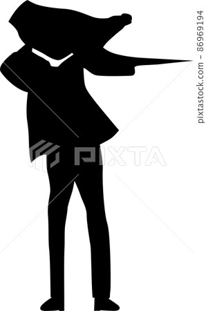 Men's cool suit silhouette 86969194