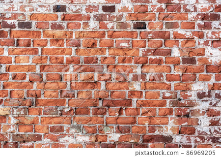 Fragment of a brick wall. Fragment of a brick wall. 86969205