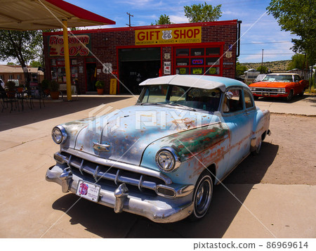 Route 66, Arizona, USA Seligman scenery Route 66, Arizona, USA Seligman scenery 86969614