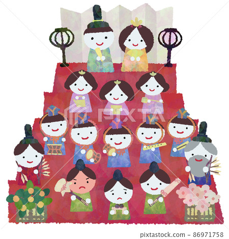 15 個 Hina 娃娃的插圖 86971758