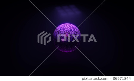 Futuristic globe in darkness 4K UHD 3D illustration Futuristic globe in darkness 4K UHD 3D illustration 86971844