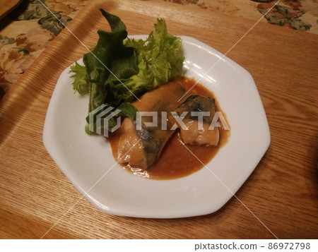 Simmered mackerel with mackerel Simmered mackerel with mackerel 86972798