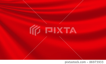 Luxurious red drape fabric background | Perfect for stage, production and decoration 86973933
