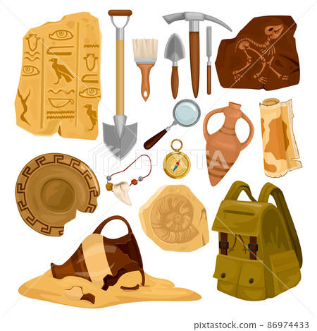 Ancient Artifacts Icon Set 86974433