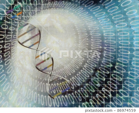 DNA code-插圖素材 [86974559] - PIXTA圖庫
