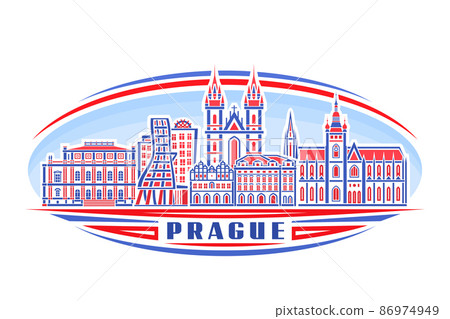 Vector illustration of Prague 86974949