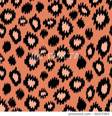 Abstract modern leopard seamless pattern. Animals trendy background. Color decorative vector stock illustration for print, card, postcard, fabric, textile. Modern ornament of stylized skin Abstract modern leopard seamless pattern. Animals trendy background. Color decorative vector stock illustration for print, card, postcard, fabric, textile. Modern ornament of stylized skin 86975964