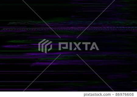 Motion Glitch interlaced Multicolored Distorted textured futuristic background 86976608