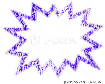 Surprise balloon illustration drawn with crayon Blue purple Other colors available 86978360