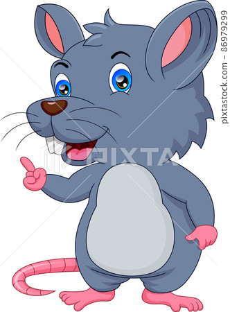 cute mouse cartoon isolated on white background cute mouse cartoon isolated on white background 86979299