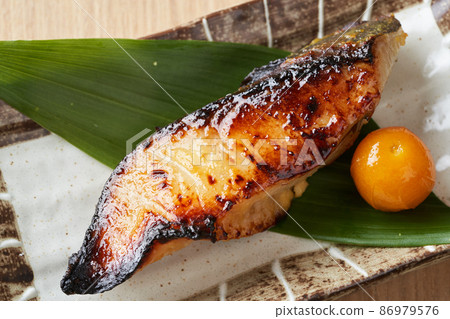 Grilled Nishikyo with silver cod Grilled Nishikyo with silver cod 86979576