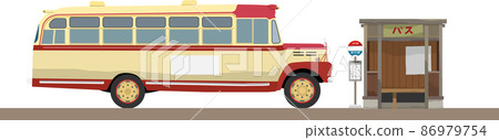 Showa scenery 3 bus stop Showa scenery 3 bus stop 86979754