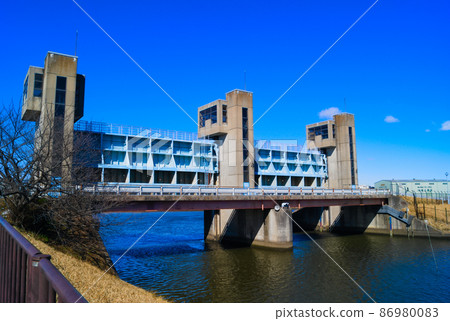 Oba River New Oba River Water Gate Oba River New Oba River Water Gate 86980083