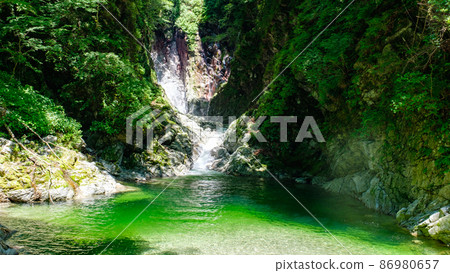Ojiragawa Canyon(夏季):Sengabuchi Ojiragawa Canyon(夏季):Sengabuchi 86980657