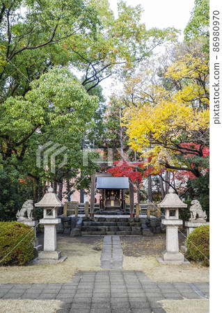 Nitto Shrine on the grounds of Noritake Garden 86980970