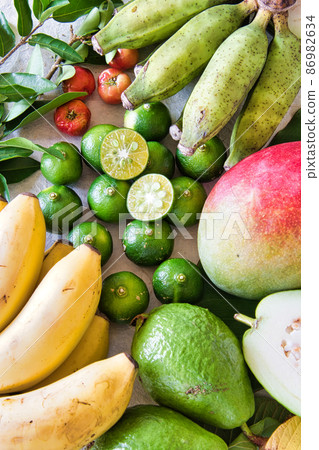 tropical fruits tropical fruits 86982634