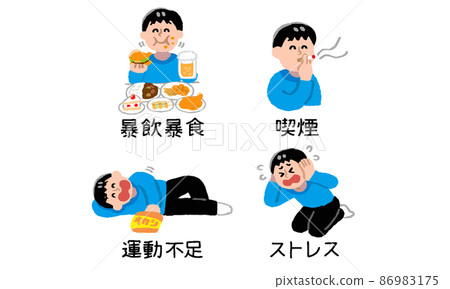 Men's set (hand-painted color) that leads an unhealthy and unhealthy life Men's set (hand-painted color) that leads an unhealthy and unhealthy life 86983175