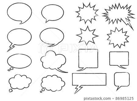Simple balloon frame set (line) 86985125
