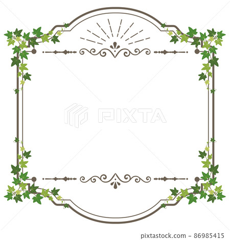 Antique style ivy frame - Stock Illustration [86985415] - PIXTA
