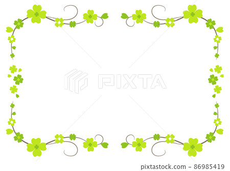 Four-leaf clover frame 86985419