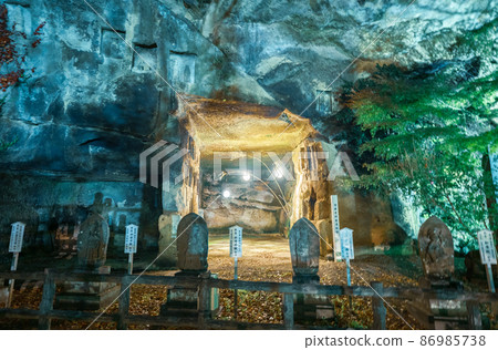 Zuiganji Temple Cave Ruins Matsushima Illuminated (Matsushima Town, Miyagi Prefecture) 86985738
