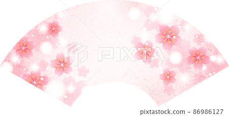 粉紅色櫻桃閃光扇形背景 86986127