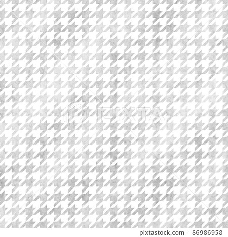 Houndstooth background material silver and white Japanese paper-like texture elegant square banner geometric gloss 86986958