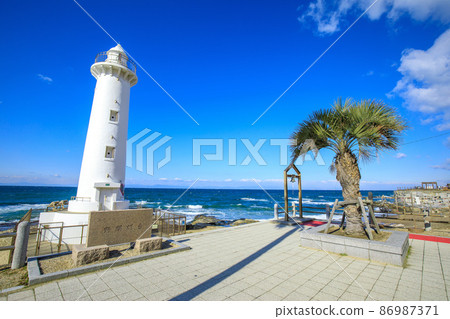 Mihama Town Nomazaki Lighthouse in fine weather Mihama Town Nomazaki Lighthouse in fine weather 86987371