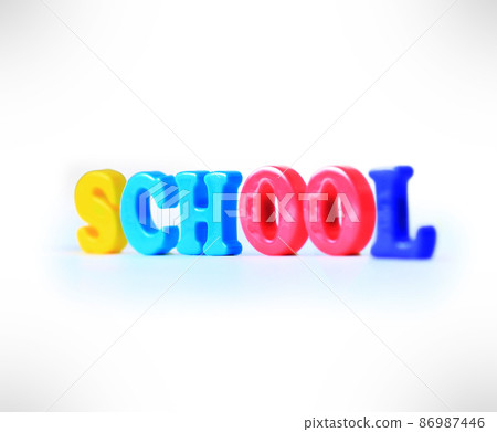 School supplies. The main word. School supplies. The main word. 86987446