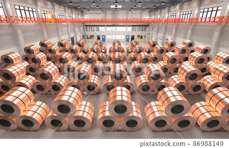 roll of copper sheets or heap of copper tapes roll of copper sheets or heap of copper tapes 86988149