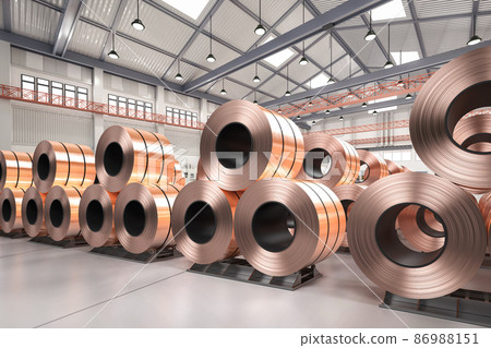 roll of copper sheets or heap of copper tapes roll of copper sheets or heap of copper tapes 86988151