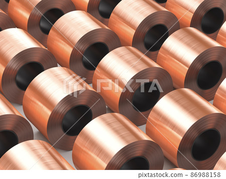 roll of copper sheets or heap of copper tapes roll of copper sheets or heap of copper tapes 86988158