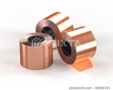 roll of copper sheets or heap of copper tapes roll of copper sheets or heap of copper tapes 86988161