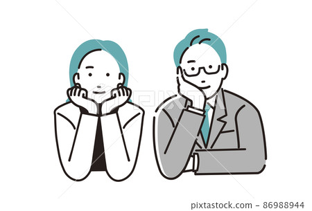 People power couple cheeks 86988944