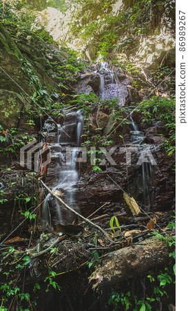 Amazing waterfall in green forest Laong Rung Waterfall Yala Thailand Amazing waterfall in green forest Laong Rung Waterfall Yala Thailand 86989267
