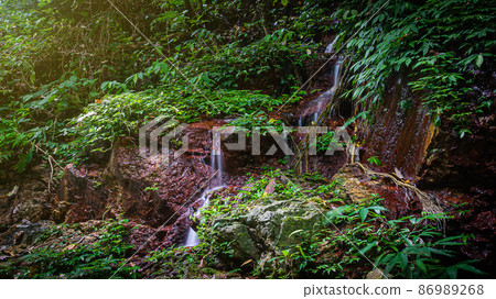 Amazing waterfall in green forest Laong Rung Waterfall Yala Thailand Amazing waterfall in green forest Laong Rung Waterfall Yala Thailand 86989268