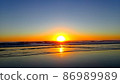 Sunrise from the coast, sun rising from the horizon 86989989